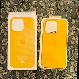 iPhone 15 Pro Yellow Protective Case